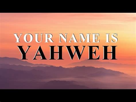 Your Name is YAHWEH by Glowreeyah Braimah.